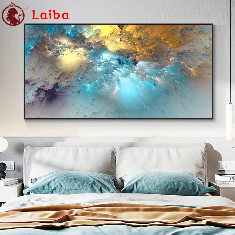 

DIY Diamond Painting Abstract artistic colorful cloud landscape Full Square Diamond sale Cross Stitch sets Mosaic Handmade Gift