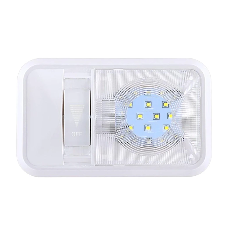

12V LED RVs Lights Interior Ceiling Single Dome Light with ON/Off Switch Easy Installation for RVs/Trailer/Camper/Truck