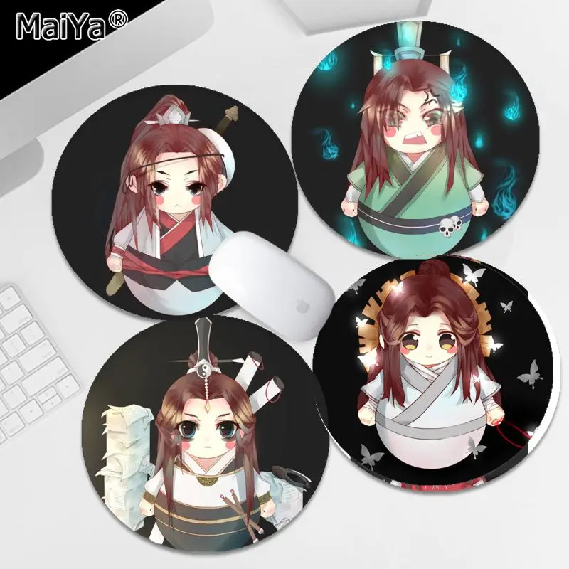 

MaiYa Non Slip PC Tian Guan Ci Fu round Mouse pad PC Computer mat gaming Mousepad Rug For PC Laptop Notebook