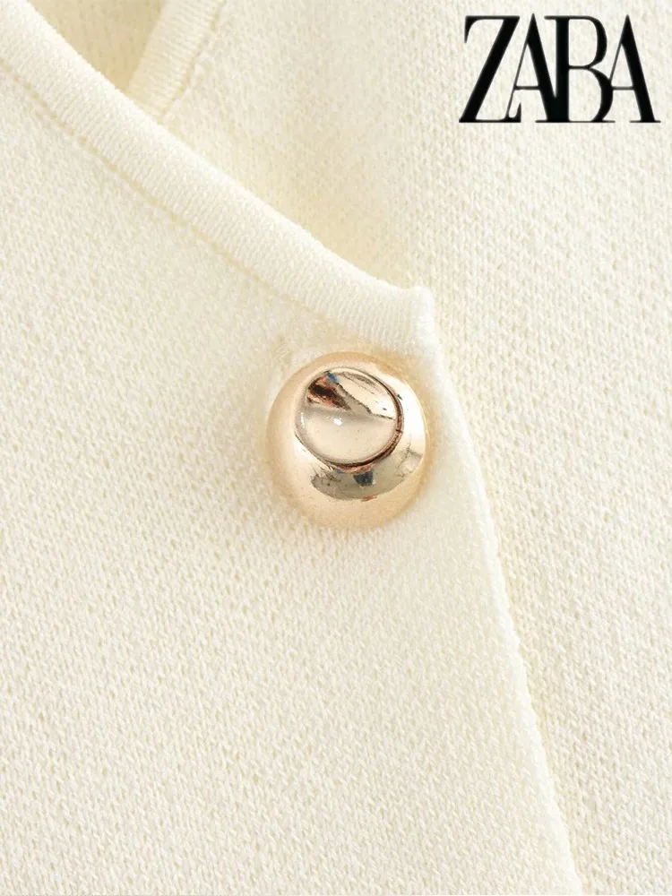 Traf Женский Пригородный Костюм В Городском Уличном Стиле Однобортный Вязаный