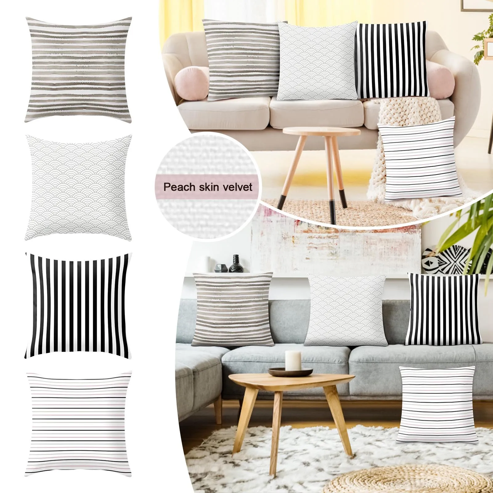 

Чехол для подушки, современный чехол для подушки, декоративный льняной чехол для улицы, квадратная подушка для дивана, дивана, кровати и маш...