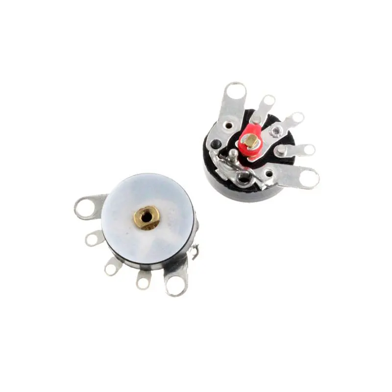 5pcs Straight Angle Radio Potentiometer RV12MM B10K B103 B503 B50K Power Amplifier Volume With Switch |