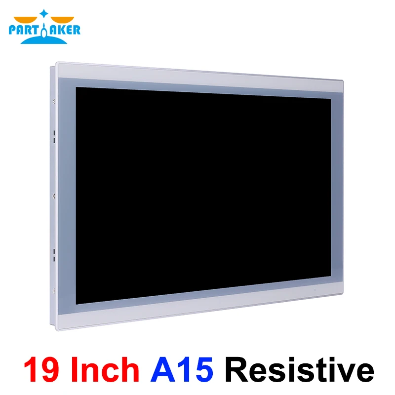 19 Inch PC Display Desktop LED Screen Monitor J1900 J6412 I3 I5 I7 Tablet VGA HD RS232 Display 1920*1080 Resistance Touch Screen