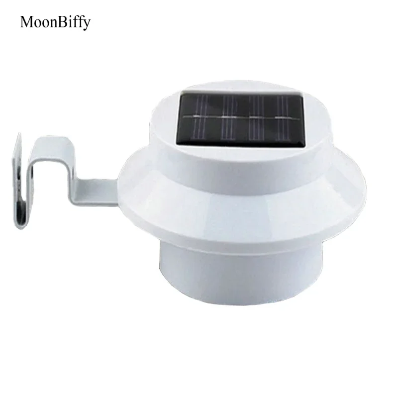 

1Pc Wholesale Dropshipping MOONBIFFY Smart LED Solar Gutter Utility Light Permanent For House Sun Power Fence Garden Shed
