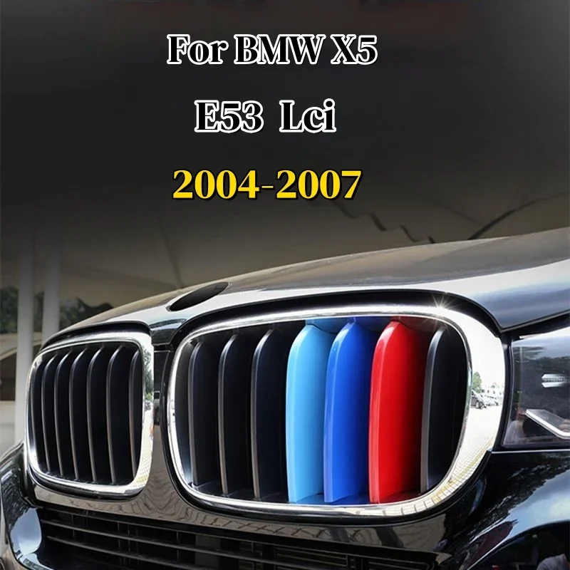Фото Для BMW X5 E53 E70 F15 G05 1998-2022 BMW X6 E71 E72 F16 2008-2018 3 шт. Передняя решетка Strip Motorsport Power M Накладка №4