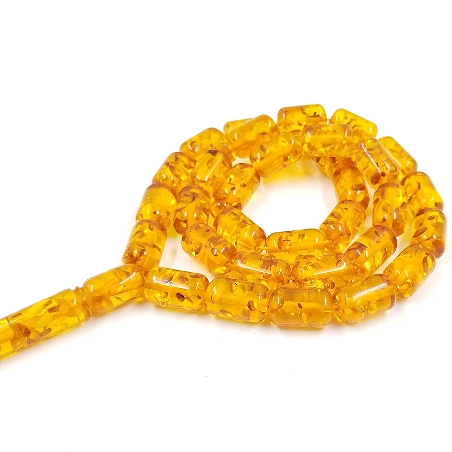 Желтый мусульманский Розарий Tasbih из смолы металлическая кисточка арабский