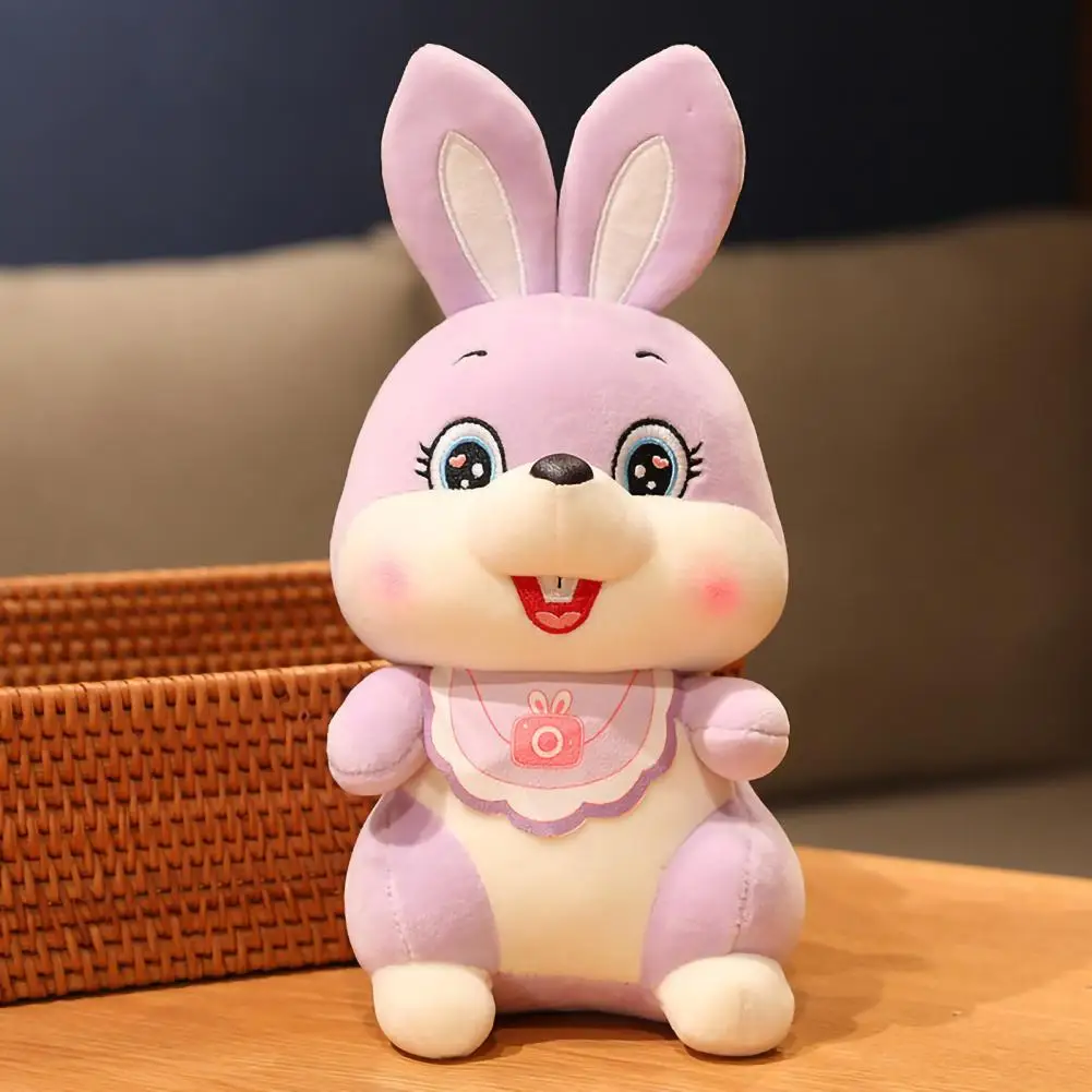 

28cm Fashion Cozy Touch Fluffy Cartoon Rabbit Doll Soft Sofa Throw Pillow Children Toy Gift Rabbit Plush Toy Plush Pillow