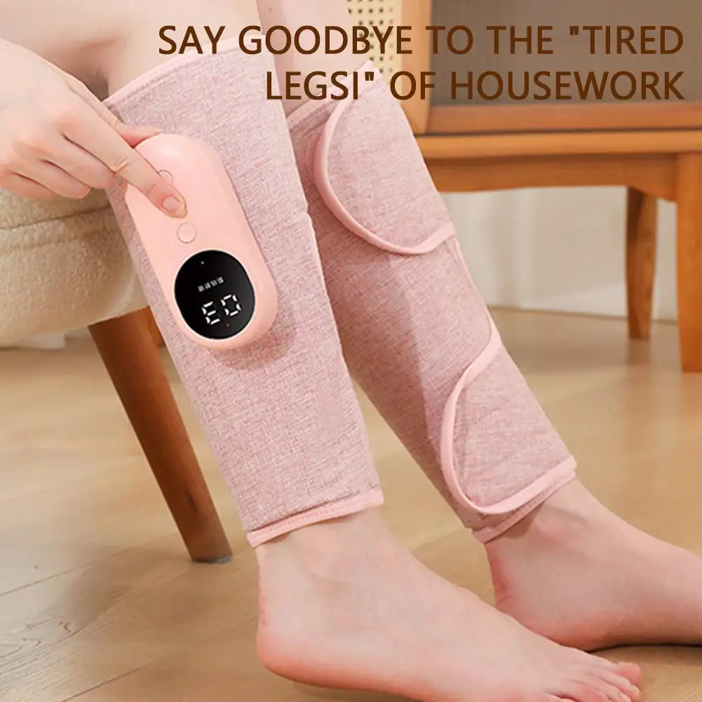 

New Leg Massager with Heat Compression Blood Circumlation Electric Air Pressure Calf Massager Muscle Relax Legs Pressotherapy