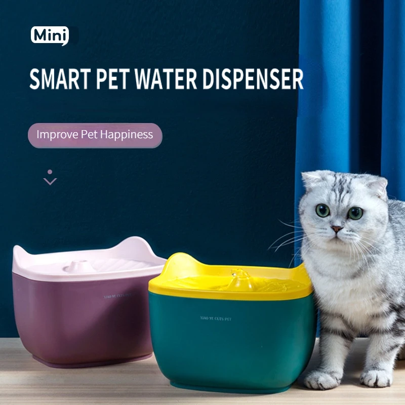 Cat automatic water dispenser pet water bowl flow circulating live water drinking water dog water dispenser feeding water basin