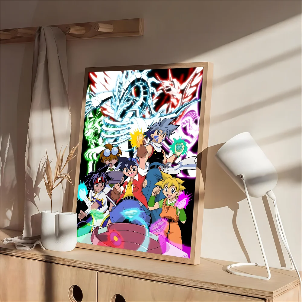 Винтажные Наклейки Для Плакатов BAKUTEN SHOOT BEYBLADE Современный Стиль Прикроватный