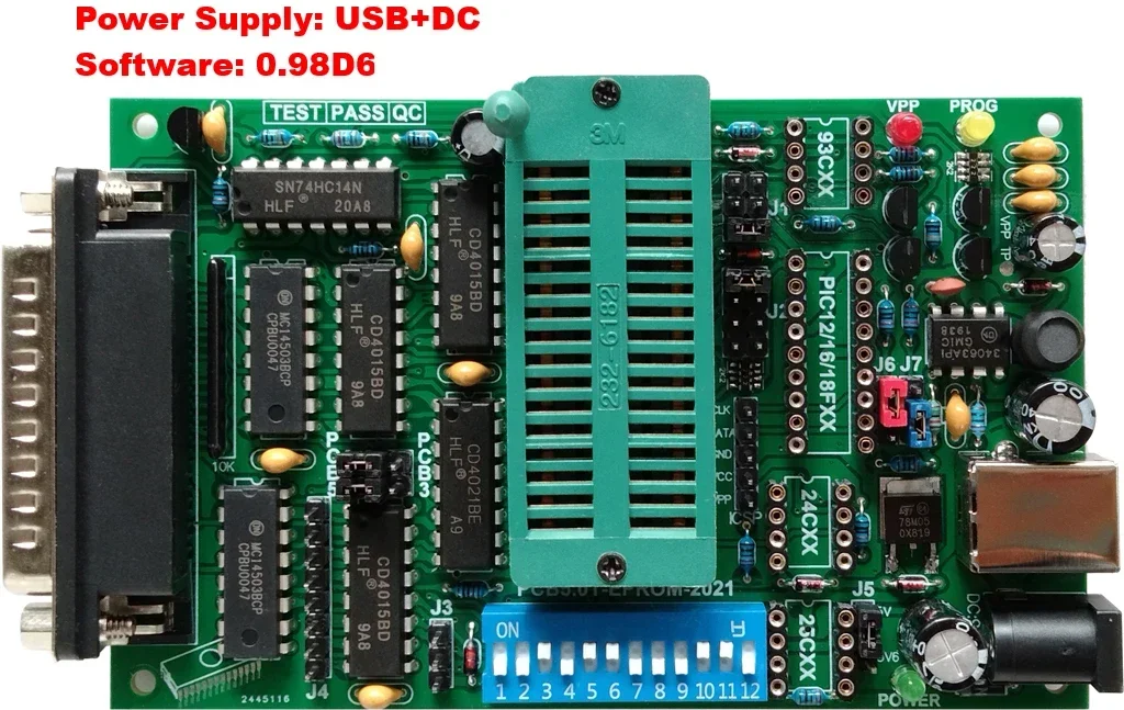 Фото Многофункциональный программатор PCB50A Willem, записывающее устройство EPROM, флеш-накопитель с одним чипом, микрокомпьютер, материнская плата BIOS, запись №2