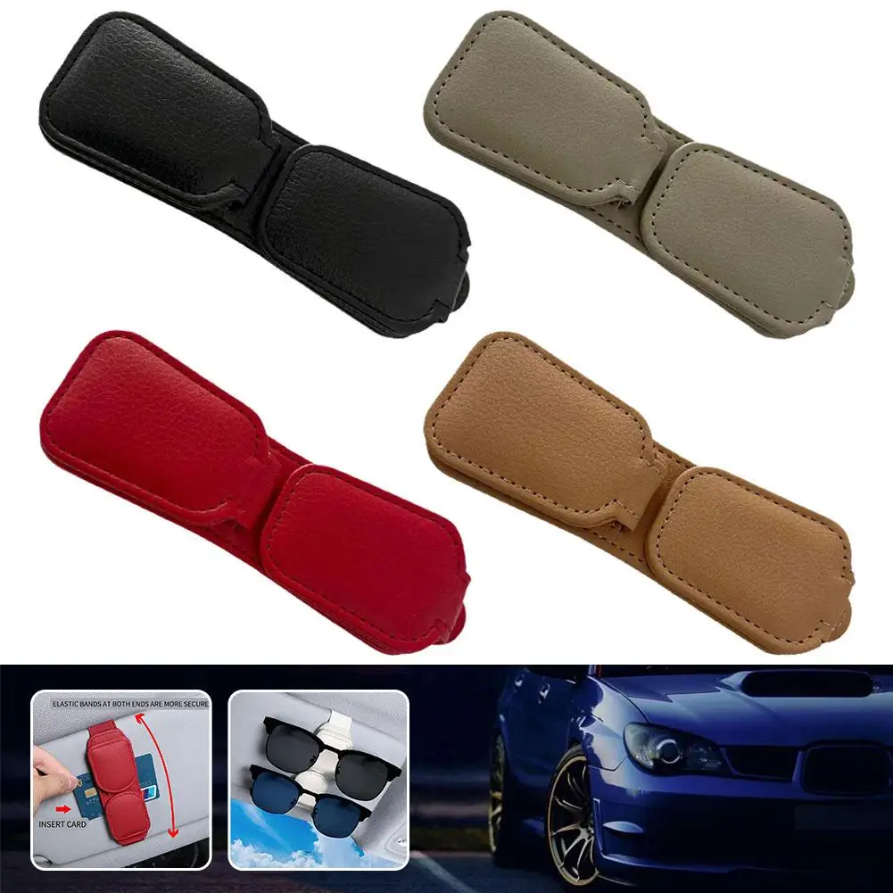 

Car Mounted Glasses Holder Portable Glasses Holder Sun Interior Visor Multifunctional Car Accessories Holder Sunglasses Lea C3I8