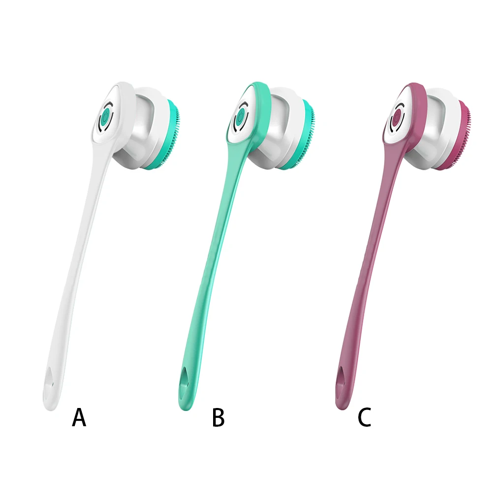 

Электрическая щетка для ванной, длинная ручка, вращение на 360 градусов, скребок для спины тела, многофункциональный инструмент для ванной ко...