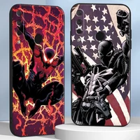 marvel comics phone case for huawei honor 9x 9 lite 10 10x lite black soft liquid silicon unisex back original shockproof