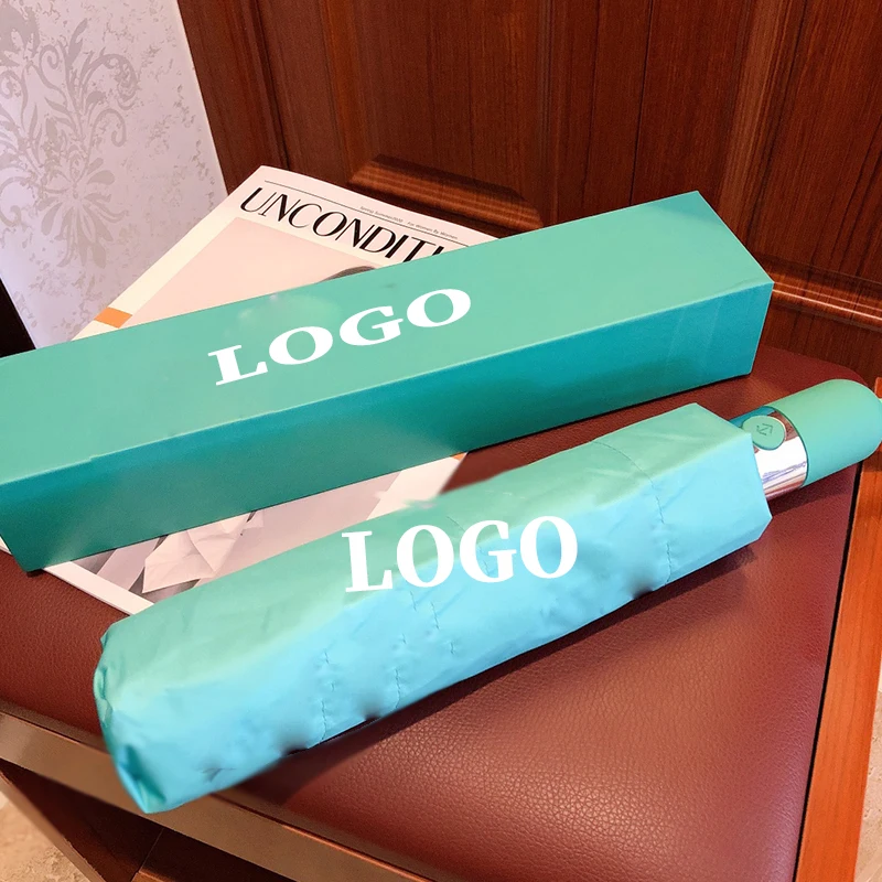

High-Quality Luxury Brand Women Umbrella Upscale Gift Automatic Folding Anti-UV Outdoor Travel Parasol Lady Sun Umbrella Rain