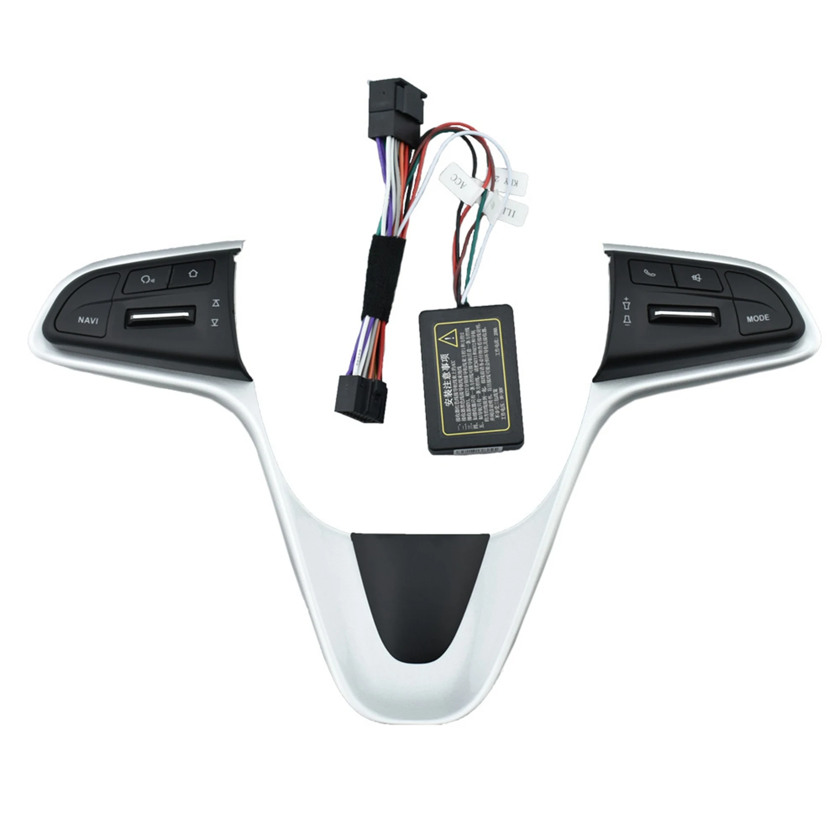 

Multi-Function Steering Wheel Buttons with Bluetooth Audio Control Switch Blue Backlight for Chevrolet Sail