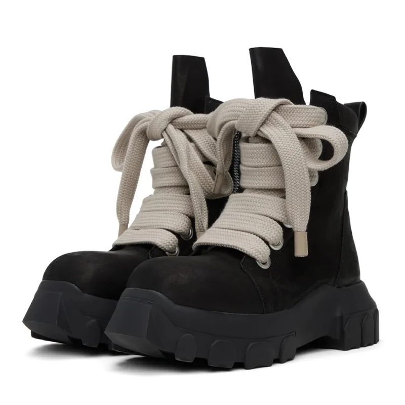 

Мужские ботильоны из натуральной кожи, на толстой нескользящей подошве