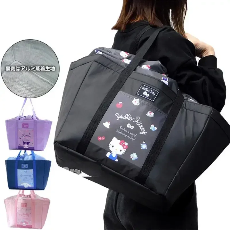Sanrio hellokittyтеплоизоляционная сумка аниме мультфильм Kuromi Cinnamoroll My Melody для хранения