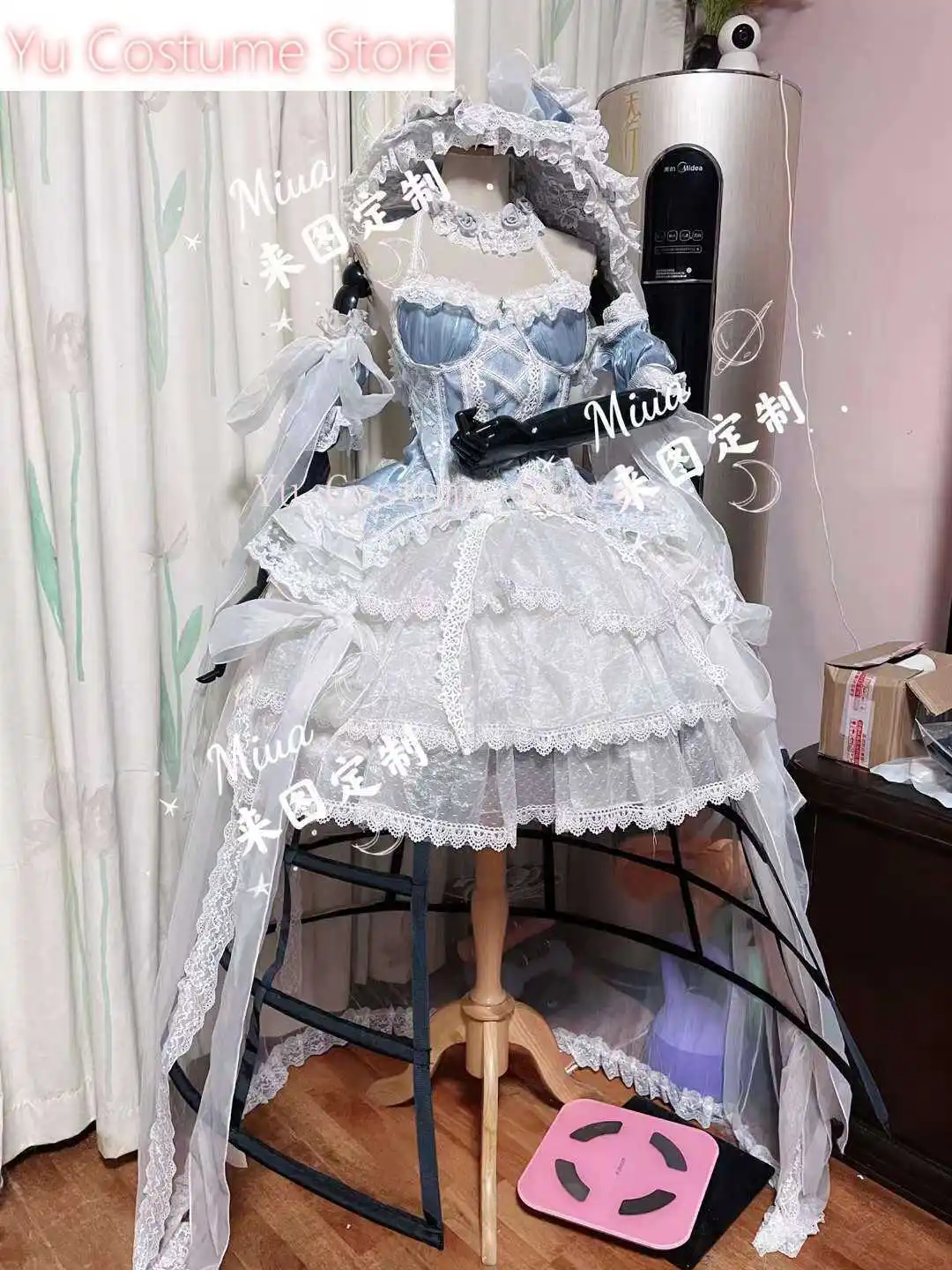 Azur Lane Чеширское платье с цветочным принтом костюм для косплея Cos Game аниме