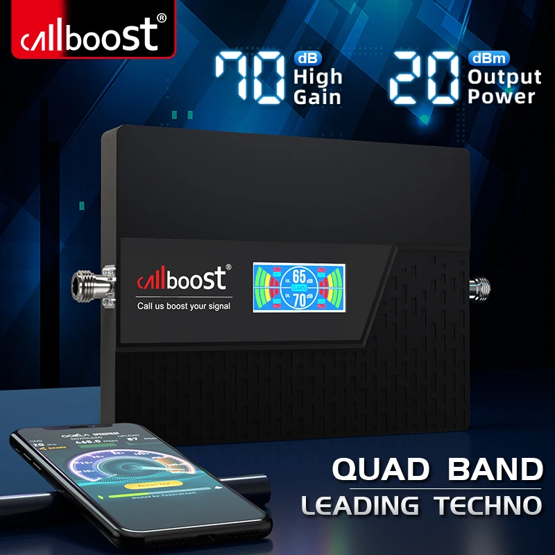 Четырехдиапазонный сетевой усилитель Callboost, 4G, усилитель сотовой ...