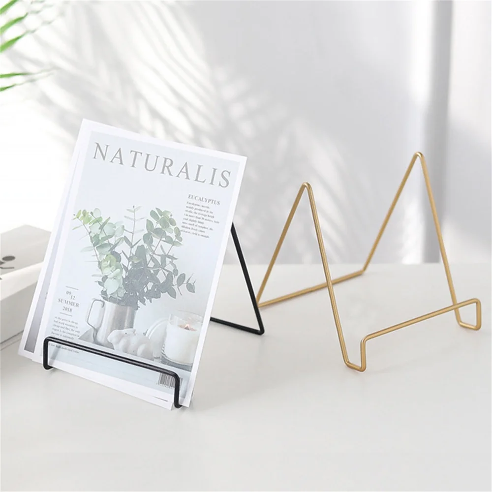 

Table Top Display Iron Shelf Ins High Quality Stand Plate Household Multi-function Storage Rack For Book Newspaper Mobile Phone