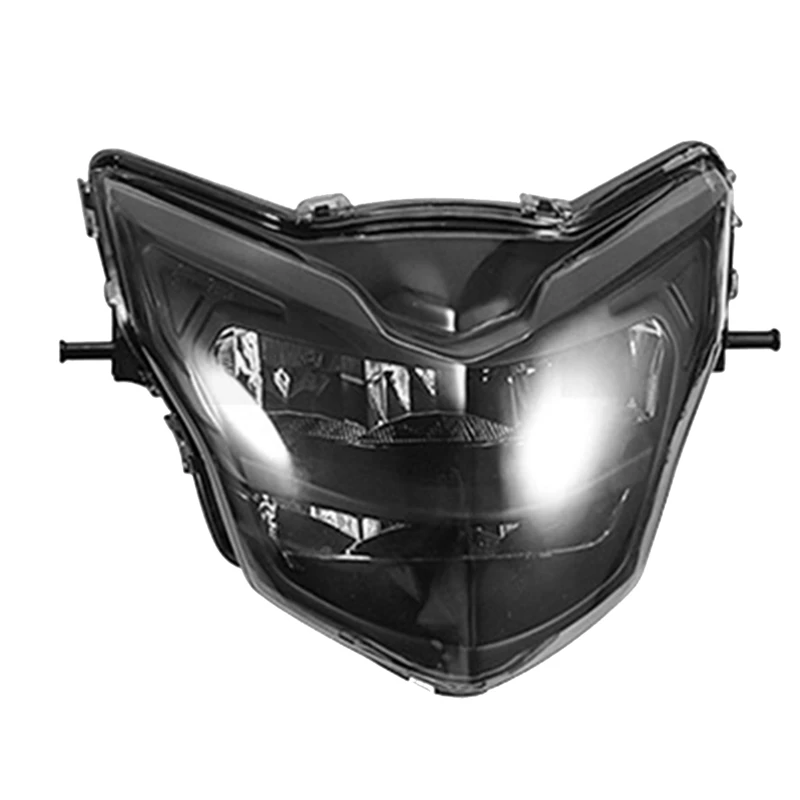 Motorcycle Front Headlight Fairing Smoked Shell For Yamaha LC135 V2 V6 Clip Head Light LED Spoiler Mask Cover Dirt Bikes
