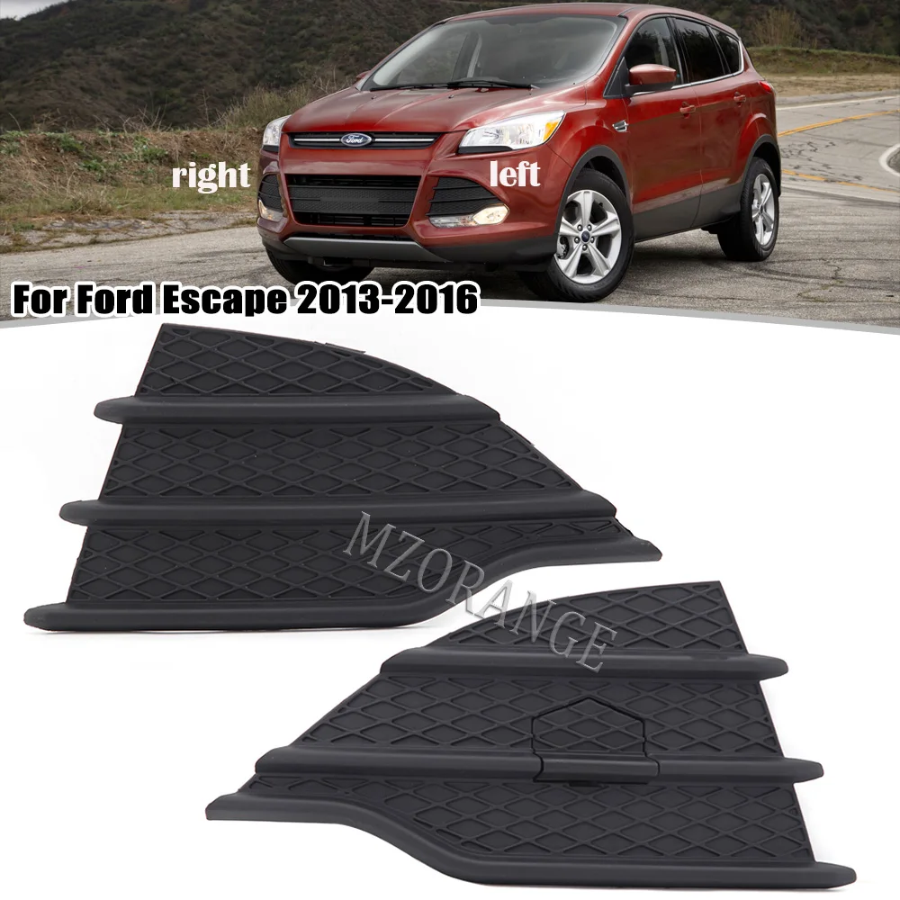 

For Ford Escape Kuga 2013 2014 2015 2016 Front Bumper Fog Light Cover Fog Lamp Hood Fog Lights drl Molding Guard Decoration