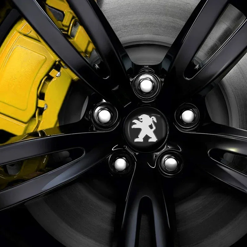 4 шт. металлические наклейки на крышку ступицы колеса автомобиля для Peugeot 206 207 208 306