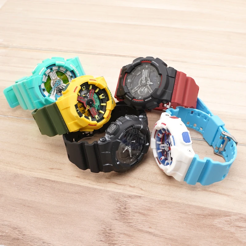 Strap for Casio G-SHOCK GA-100/110/140/200/400/700 GD-100 G-8900 GW-8900 Men Sport Waterproof Resin Silicone Watch Band 16mm images - 6