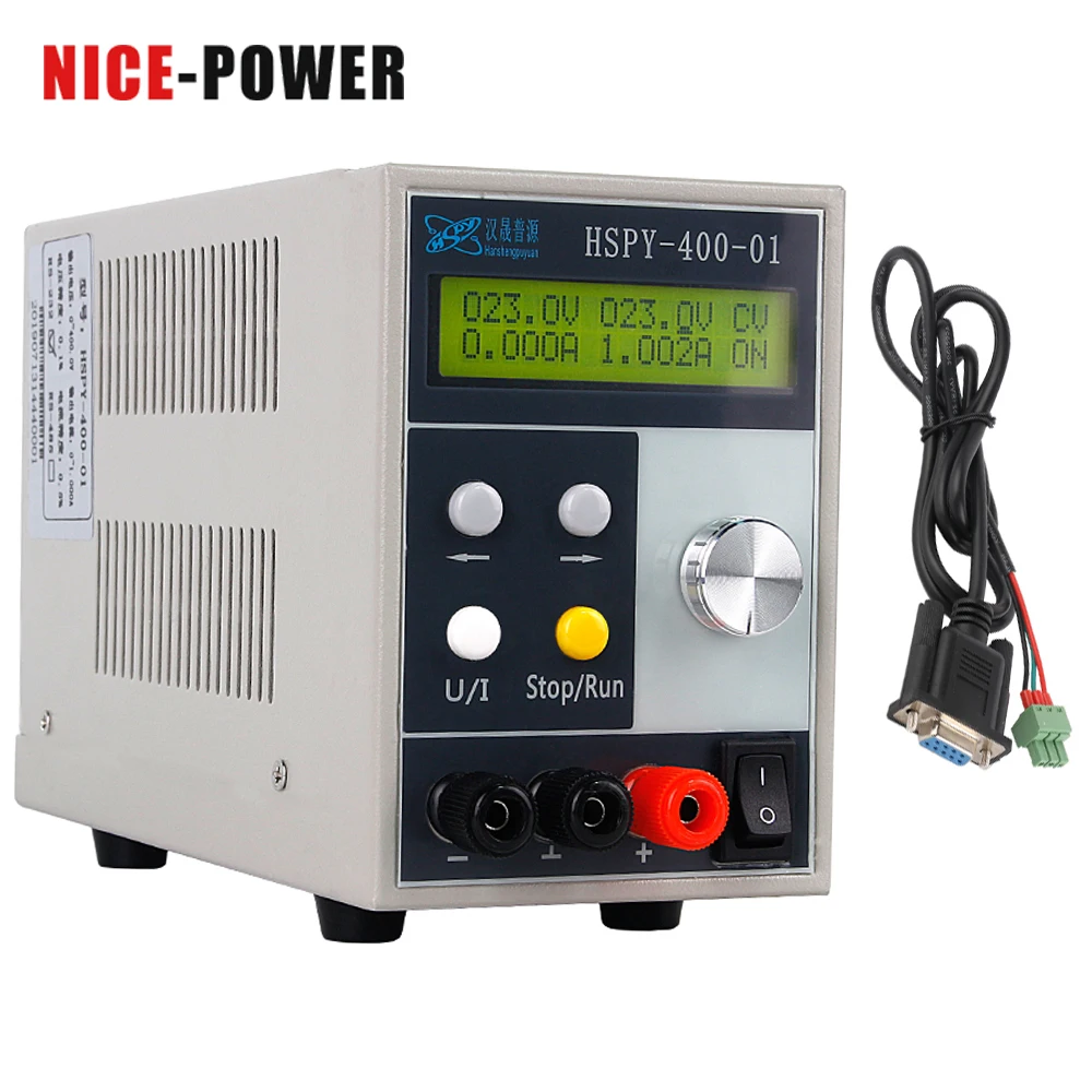 

HSPY-400-1 400V 1A High Precision School Programmable DC Lab Power Supply Adjustable Laboratory Bench Source 300V 200V 1A DIY