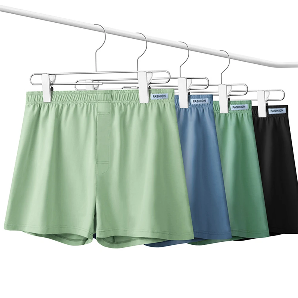 

Sexy Men Cotton Flat Boxers Seamless Boxer Briefs Pouch Underwear Loose Shorts Trunks Underpants Male Pajamas Nightgown 2023
