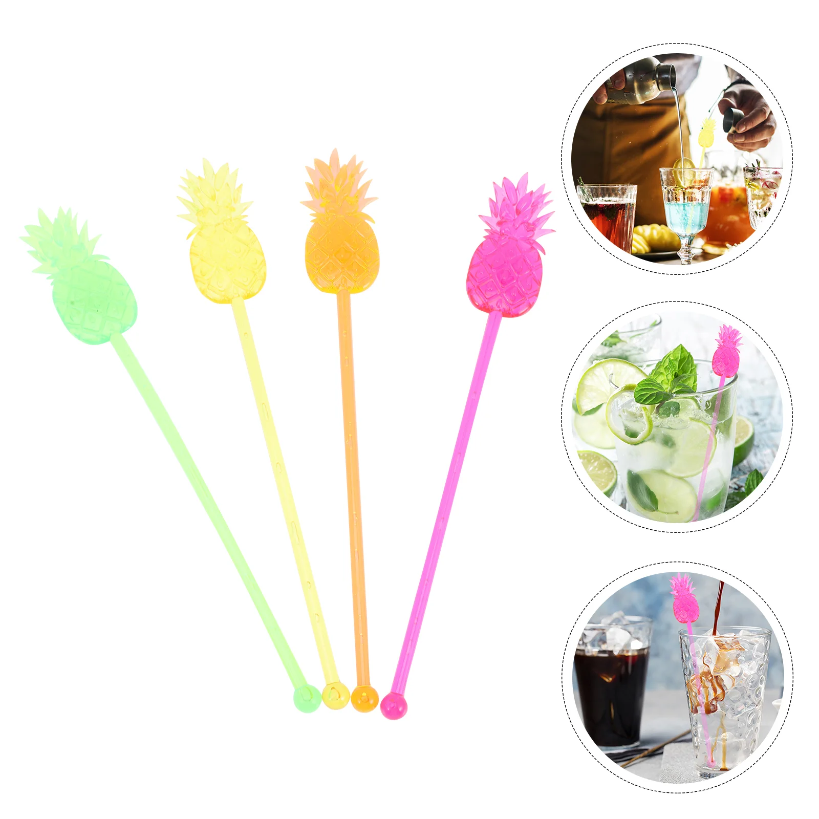 

12pcs Colorful Stirring Rod Stirrers Colorful Stirring Stirring Beverage Sticks