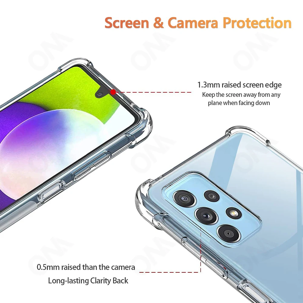 Кристально чистый чехол для Samsung Galaxy A32 A23 5G 4G защитный смартфона прозрачные
