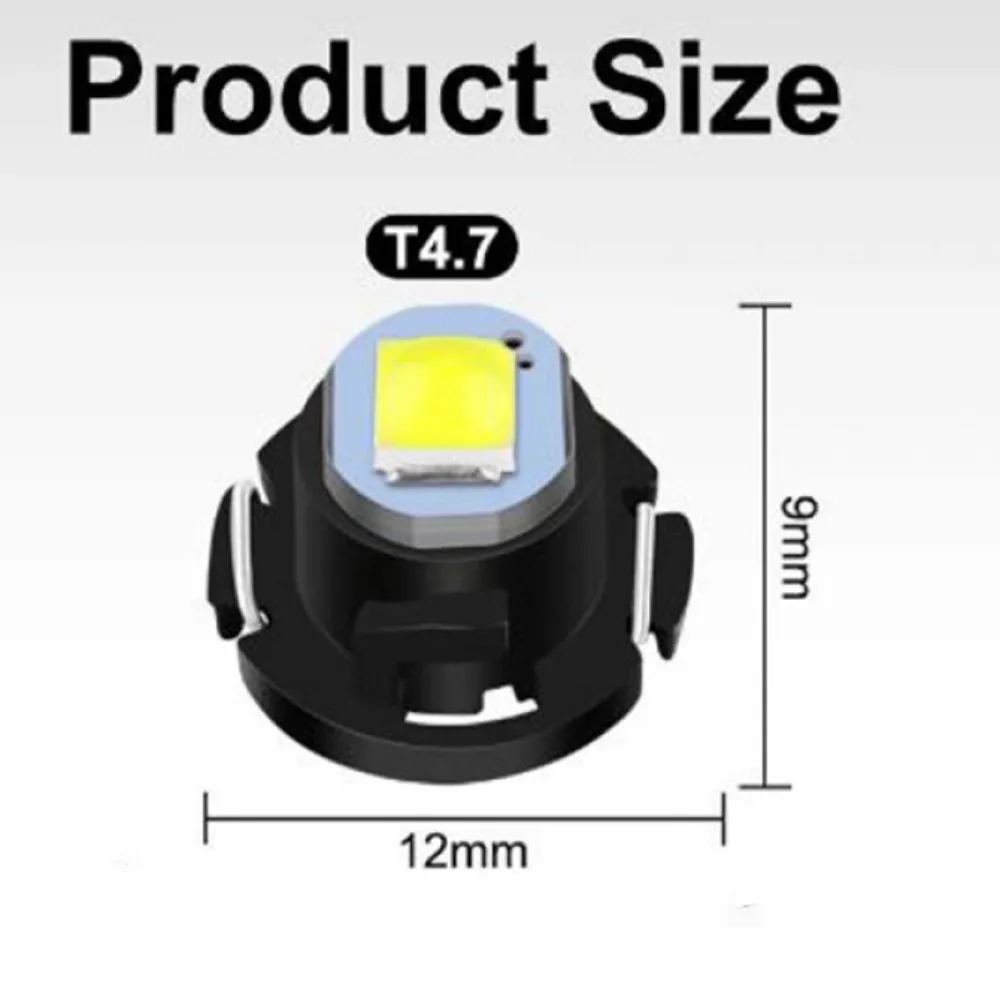 W3W светодиодный Tube светильник Universal 12V T4.7 лампа приборной панели 1210 1SMD автомобиля
