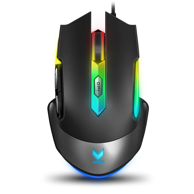 RapooV302C RGB Backlit Game Mouse Light wired  LOL Special Peripheral Macro Programming Mice