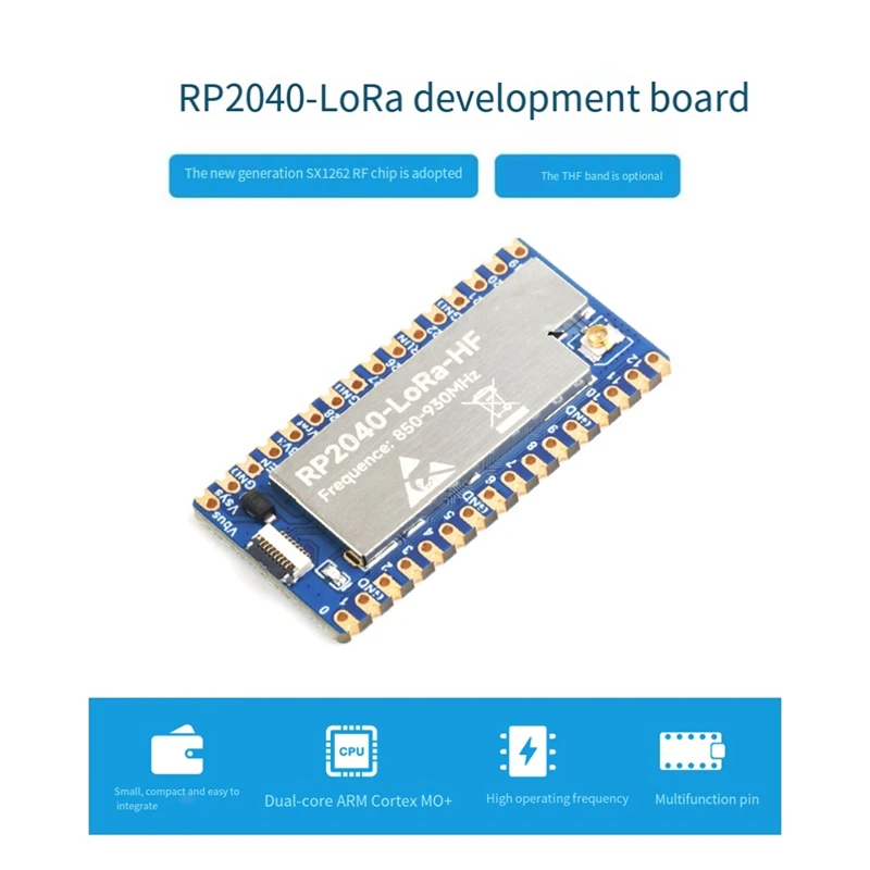 RP2040-Lora HF макетная плата в комплекте + адаптера SX1262 850-930 МГц поддерживает GFSK Lora