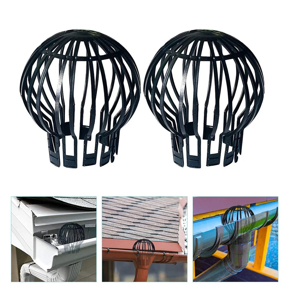 

2 Pcs Floor Drain Anti-Blocking Mesh Cover Strainer Gutter Screens Leaf Guard Protector Covers Guards Plastic Downspout
