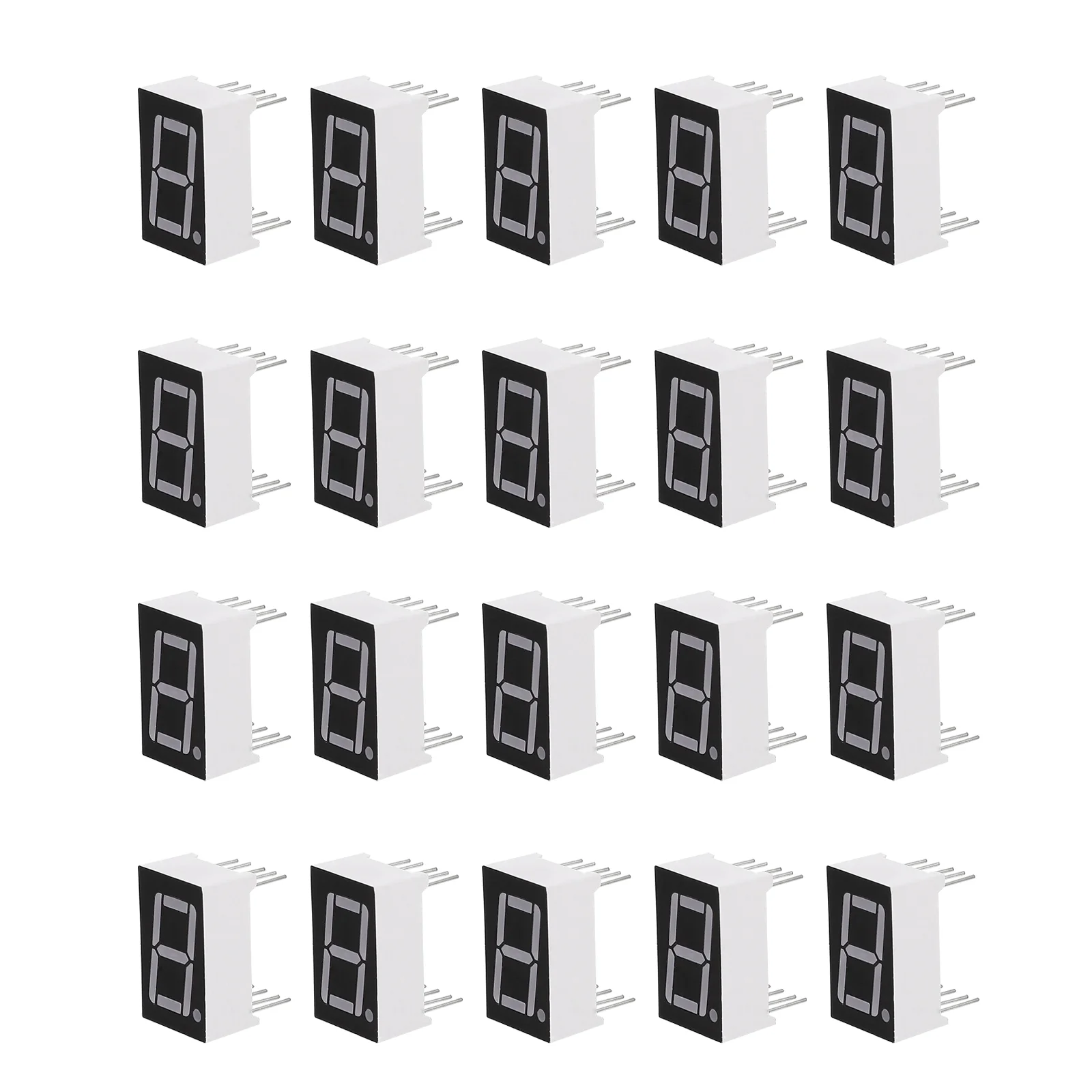 

20 Pcs Highlight Digital Tube Clocks Display Module Drive Chip LED Segment Modules Plastic