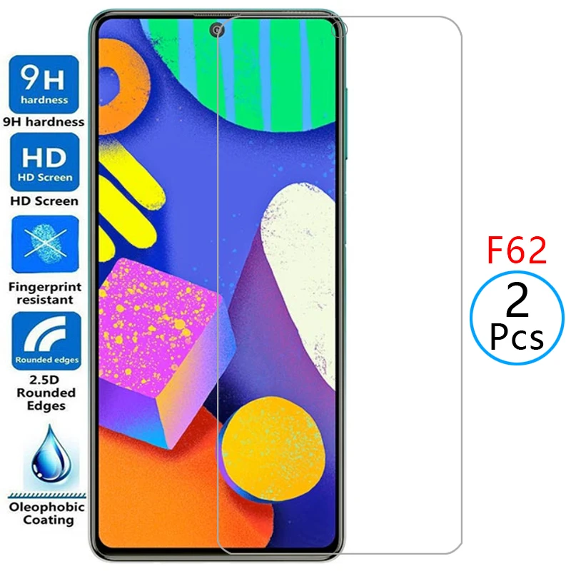 

Закаленное стекло для samsung f62, защитное стекло, защита экрана на galaxy f 62 62f, пленка для samsun samsumg sansung galxy samsungf62