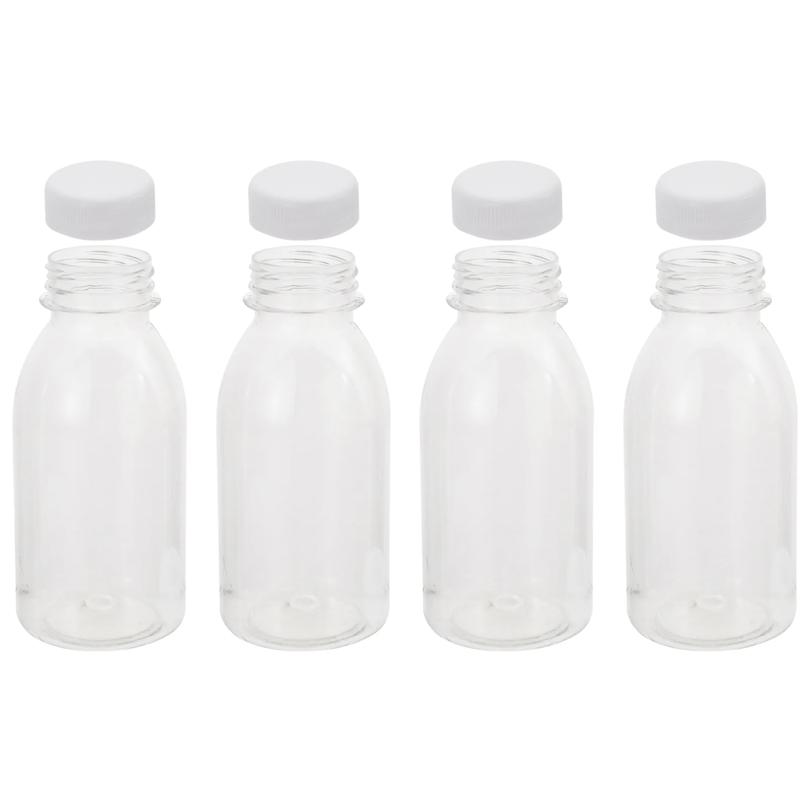 

Bottles Drink Empty Bottle Plastic Water Containers Beverage Storage Mini Lids Caps Fridge Reusable Clear Juicing Soda Jug