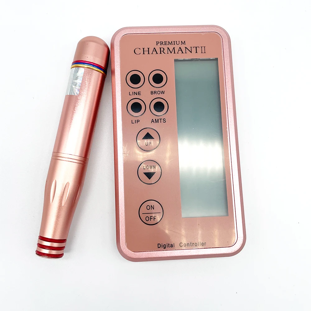 

2019 NEW Permanent Digital Premium Charmant Tattoo Makeup Tattoo Machine Pen for Golden Color permanent make up machine