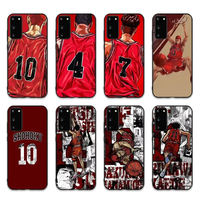 

Japan Comic Slam dunk Sakuragi Phone Case for Samsung S10 21 20 9 8 plus lite S20 UlTRA 7edge