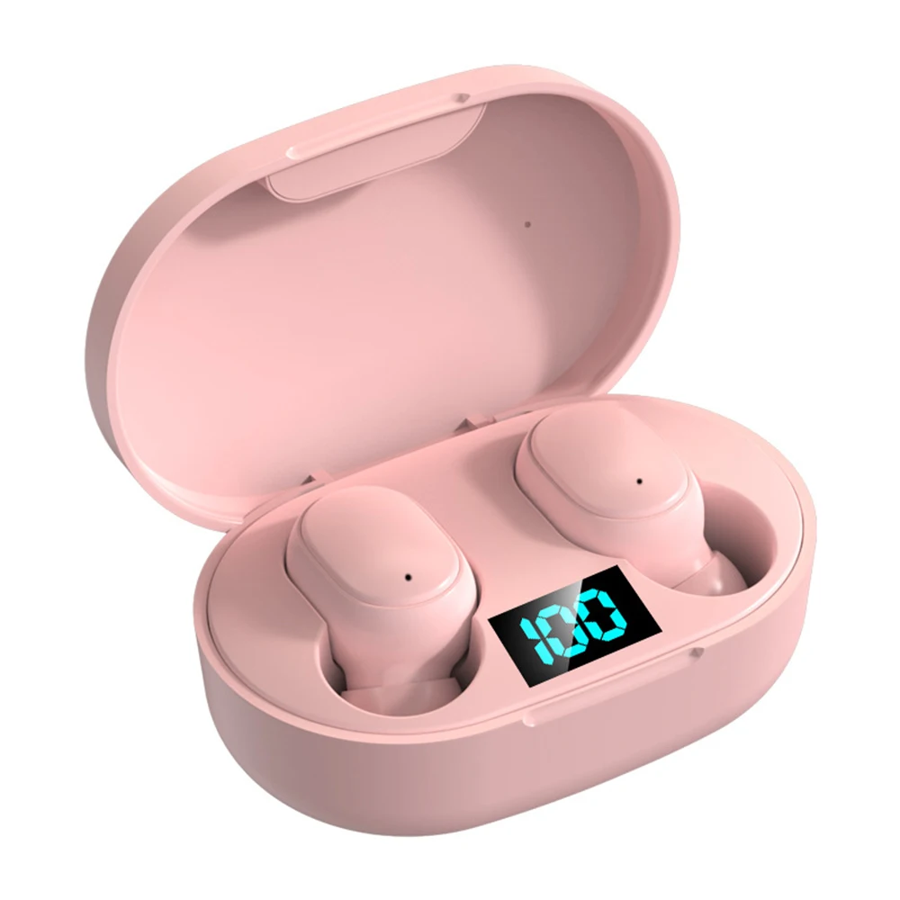 

E6S Wireless Bluetooth-compatible Earphones 5.0 Earset Stereo Headphones Sport Noise Cancelling Earbuds For Xiaomi All Phone