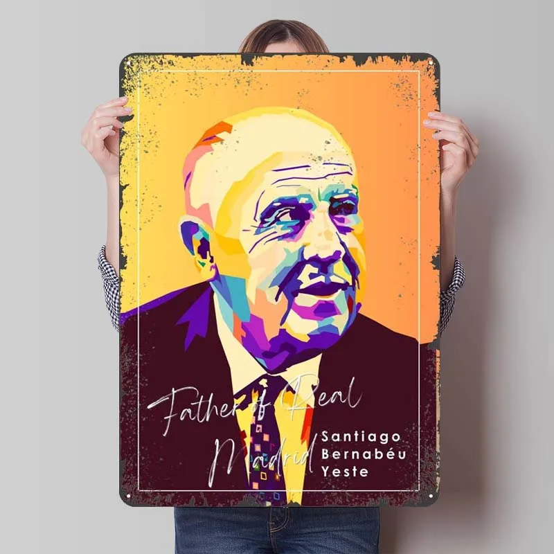 Бернубу Спортивный металлический плакат Украшение комнаты Домашние