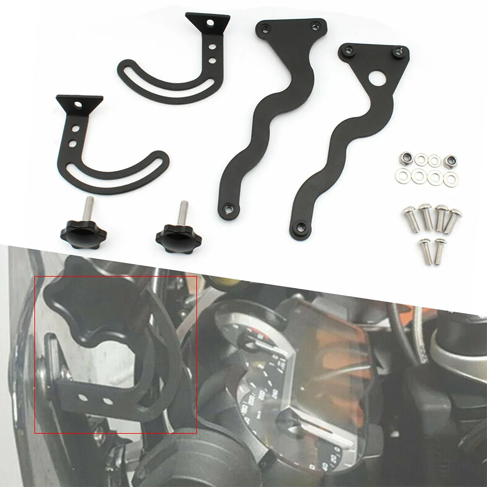 

Motorcycle Windshield Mount Bracket Support Holder Set Accessories For BMW R1200GS R1250GS Adventure