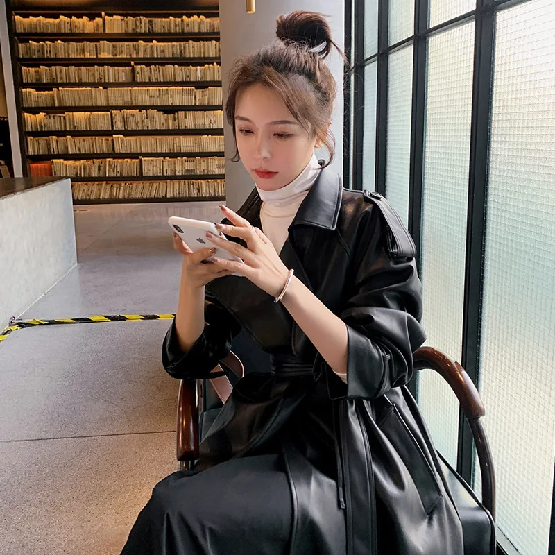 Long Jackets Women Leather Jacket Women Coats Leather Jacket Vintage Trench Coat Women Winter Jacket Women 2022 Leather Jacket