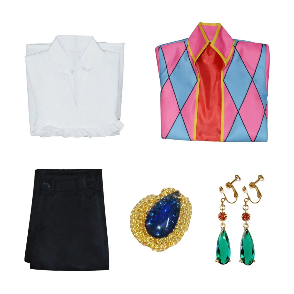 Костюм для косплея из аниме хоющий замок жакет брюки серьги ожерелье костюм и