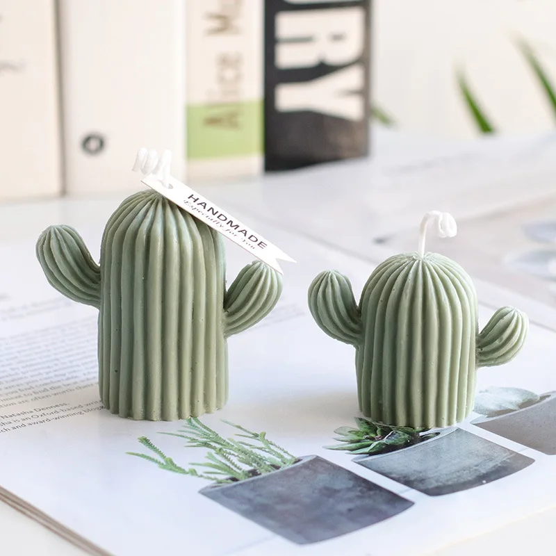 

Mini Cactus Shape Candle Silicone Mold Handmade DIY Desktop Decoration Gypsum Epoxy Resin Aromatherapy Candle Silicone Mould