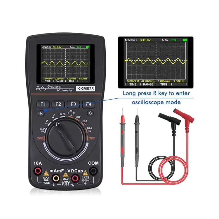

ET828 hot selling Digital Oscilloscope Multimeter automotive mini oscilloscope multimeter ET828 in stock