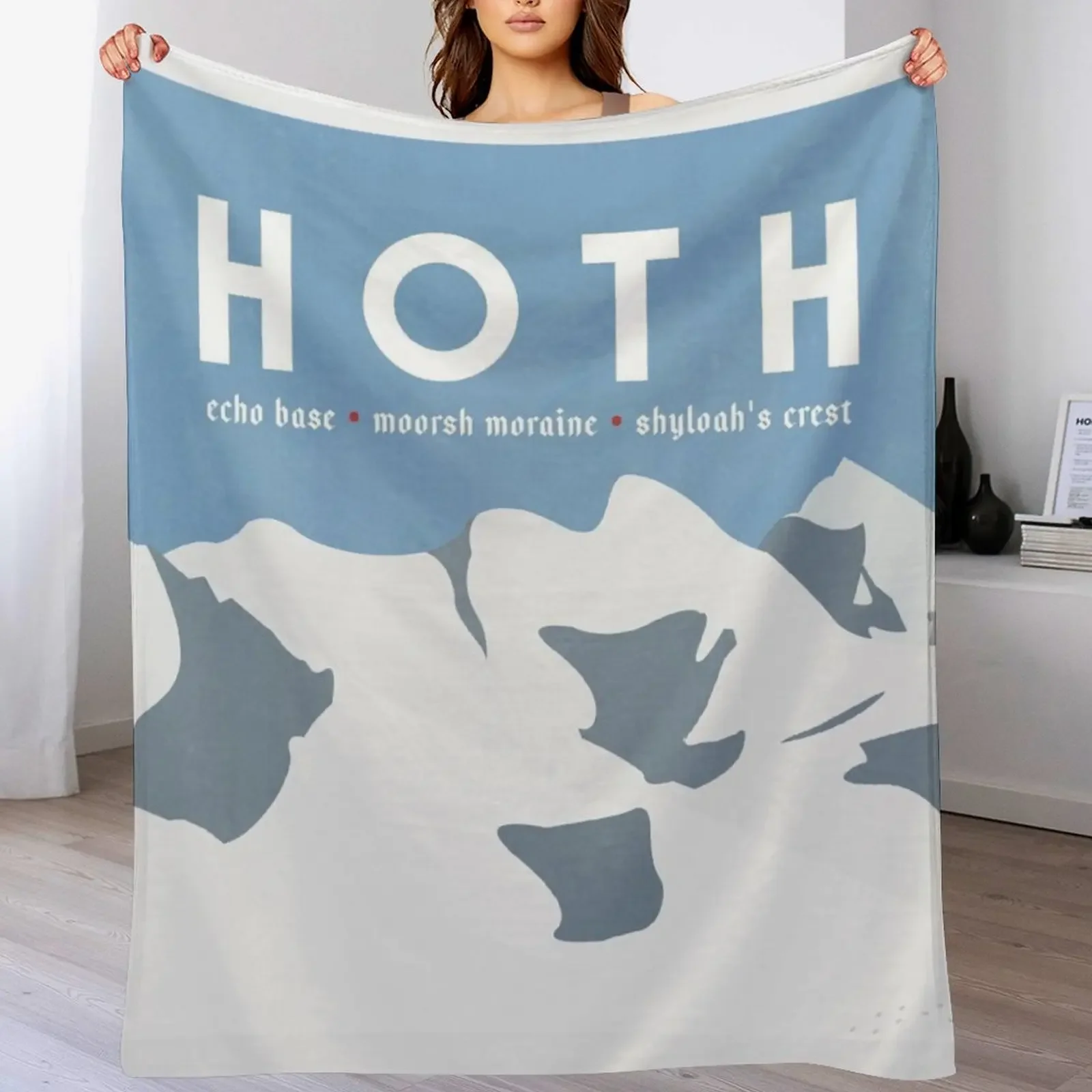 Фото Galactic Travel - Ультрамягкое уютное одеяло Hoth для сна и отдыха